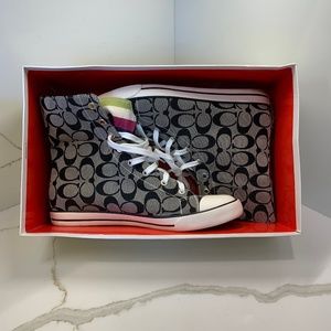 COACH Bonney Monogram High Top Sneakers